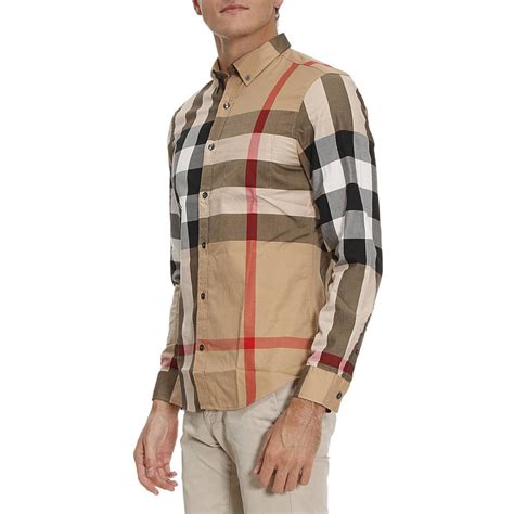 camicia burberry slim fit uomo|Camicia Burberry Uomo .